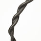 23" Black Metal Round Braided Tabletop Sculpture