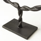23" Black Metal Round Braided Tabletop Sculpture