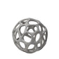 6" Gray Metal Abstract Decorative Orb Tabletop Sculpture