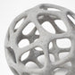 6" Gray Metal Abstract Decorative Orb Tabletop Sculpture