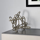 9" Copper Fabric Sculpture