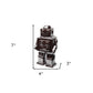 7" Silver Metal Robot Shaped Sculpture