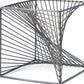8" Silver Metal Cube Tabletop Sculpture