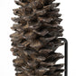 11" Golden Brown Resin Pinecone Tabletop Sculpture