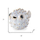 Petite Off White Puffer Fish Sculpture
