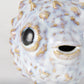 Petite Off White Puffer Fish Sculpture