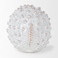 6" White Ceramic Puffer Fish Tabletop Sculpture