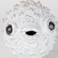 6" White Ceramic Puffer Fish Tabletop Sculpture