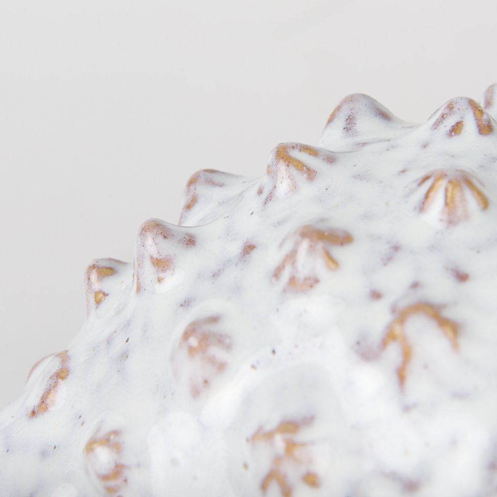 6" White Metal Tabletop Sculpture