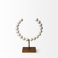 Petite White Beaded Sculpture