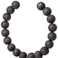 12" Black Wood and Metal Abstract Beaded Tabletop Sculpture