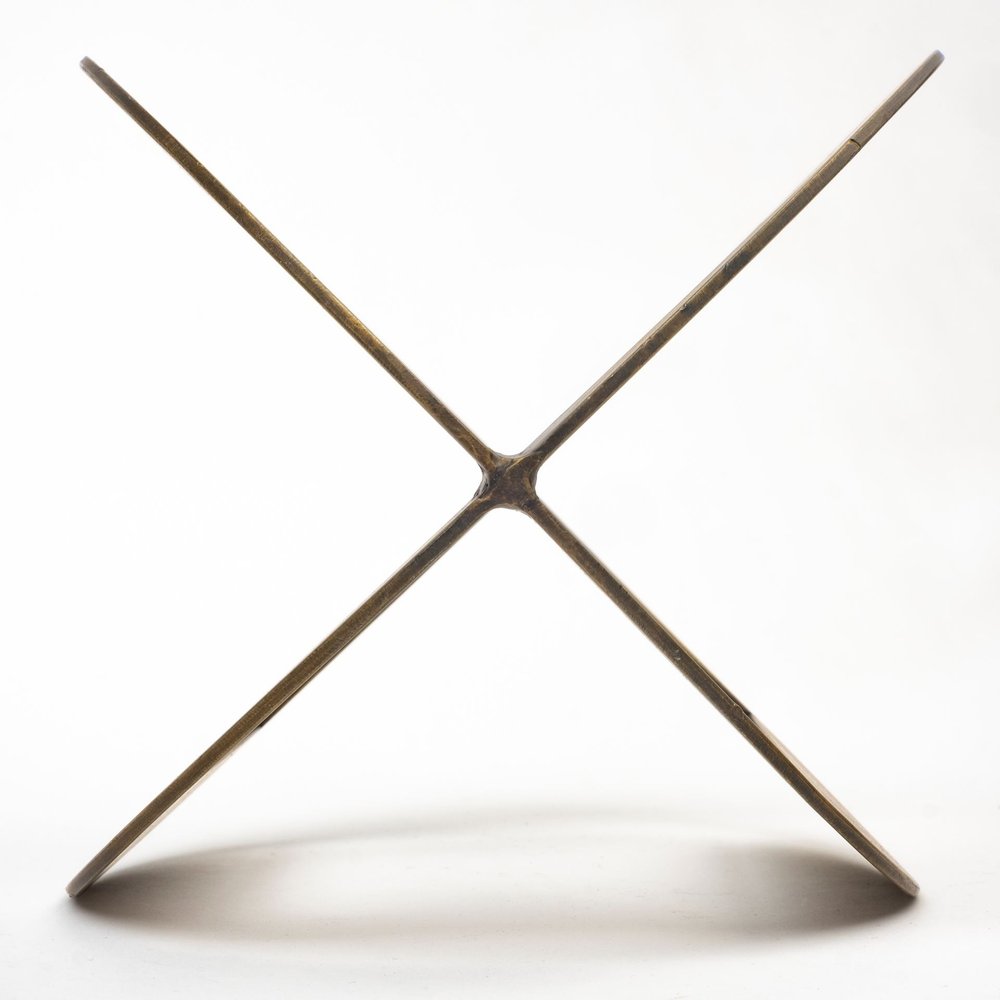 Gold Metal Geometric Decor Piece