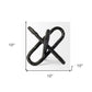 10" Black Metal Chain Link Tabletop Sculpture