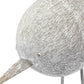 7" Off White Resin And Metal Snipe Bird Tabletop Sculpture
