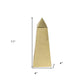 Set of Two 11" Gold Metal Tabletop Sculpture