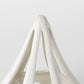 9" White Stainless Steel Tabletop Sculpture
