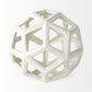 7" White Ceramic Decorative Orb Tabletop Sculpture