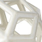 7" White Ceramic Decorative Orb Tabletop Sculpture