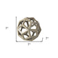 Khaki Crackle Glaze Ceramic Geometric Sculpture