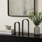 Set Of Two Black Metal Test Tube Decor Pieces
