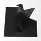 18" Metal Antiqued Black Modern Abstract Sculpture
