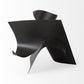 18" Metal Antiqued Black Modern Abstract Sculpture