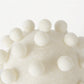6" Ivory Resin Knobby Nubs Orb Tabletop Sculpture