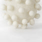 6" Ivory Resin Knobby Nubs Orb Tabletop Sculpture