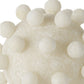 5" Ivory Resin Knobby Nubs Orb Tabletop Sculpture