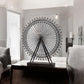 Metal And Wood London Eye Moveable Sculpture