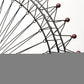 Metal And Wood London Eye Moveable Sculpture