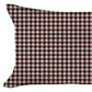 Set Of 4 Red Houndstooth Lumbar Pillow Covers