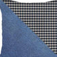 Set Of 4 Blue Houndstooth Pillow Covers