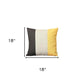 Set Of 4 Modern Yellow Striped Pillow Covers