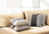 Set Of 4 Black Houndstooth Pillow Covers