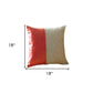 Set of Four 18" Red Faux Leather Throw Pillow Covers