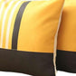 Set Of 4 Yellow And Black Printed Pillow Covers