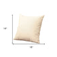 Set of Four Ivory Throw Pillow Covers