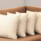 Set of Four Ivory Throw Pillow Covers