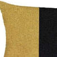 Set Of 4 Yellow And Black Lumbar Pillow Covers