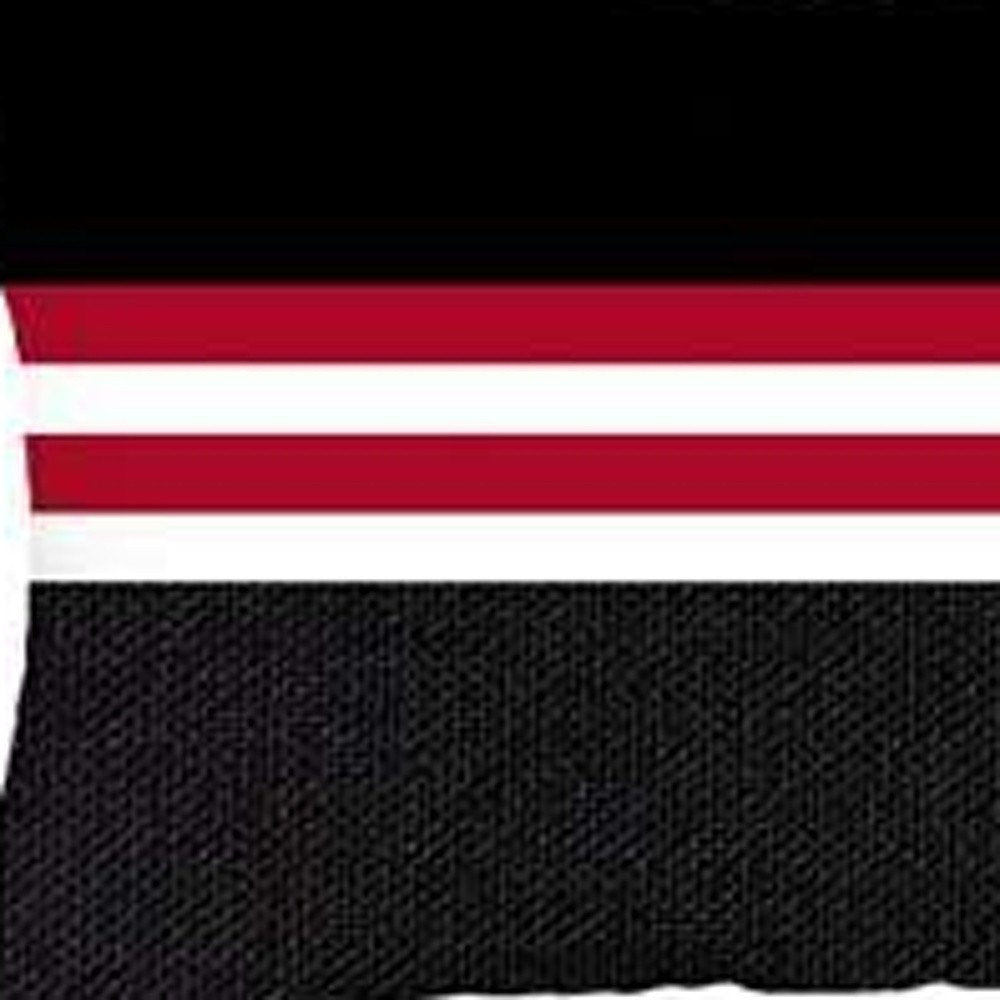 Set Of 4 Red And Black Lumbar Pillow Covers