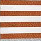 Set Of 4 Orange And Ivory Striped Pillow Covers