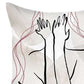 Set Of 4 White Boho Chic Printed Pillow Covers