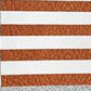 Set Of 2 Orange And Ivory Striped Pillow Covers