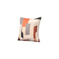 Set of Two 18" X 18" Orange and Ivory Polyester Pillow Cover