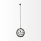 Black Metal Geometric Globe Hanging Light