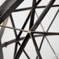 Black Metal Geometric Globe Hanging Light