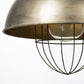 Rustic Gold Tone Metal Dome Hanging Light