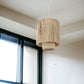 Natural Cane Cylindrical Hanging Pendant Light