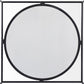 36" White and Black Genuine Marble and Metal Square Frame Coffee Table